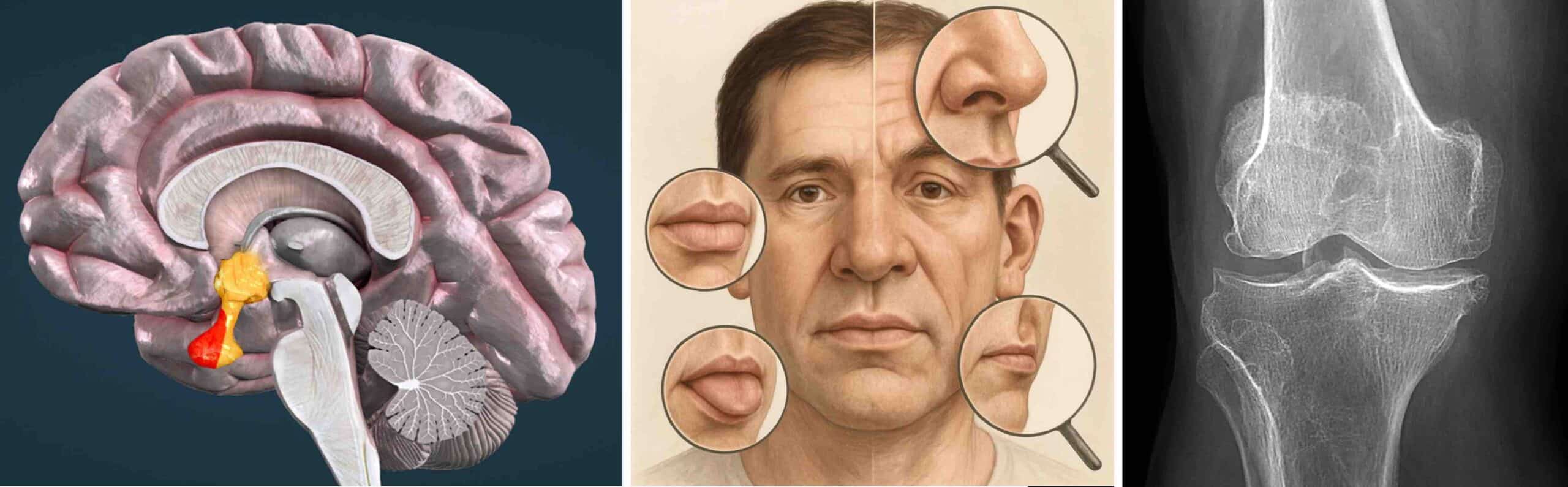 ACROMEGALIA E DOR NO JOELHO