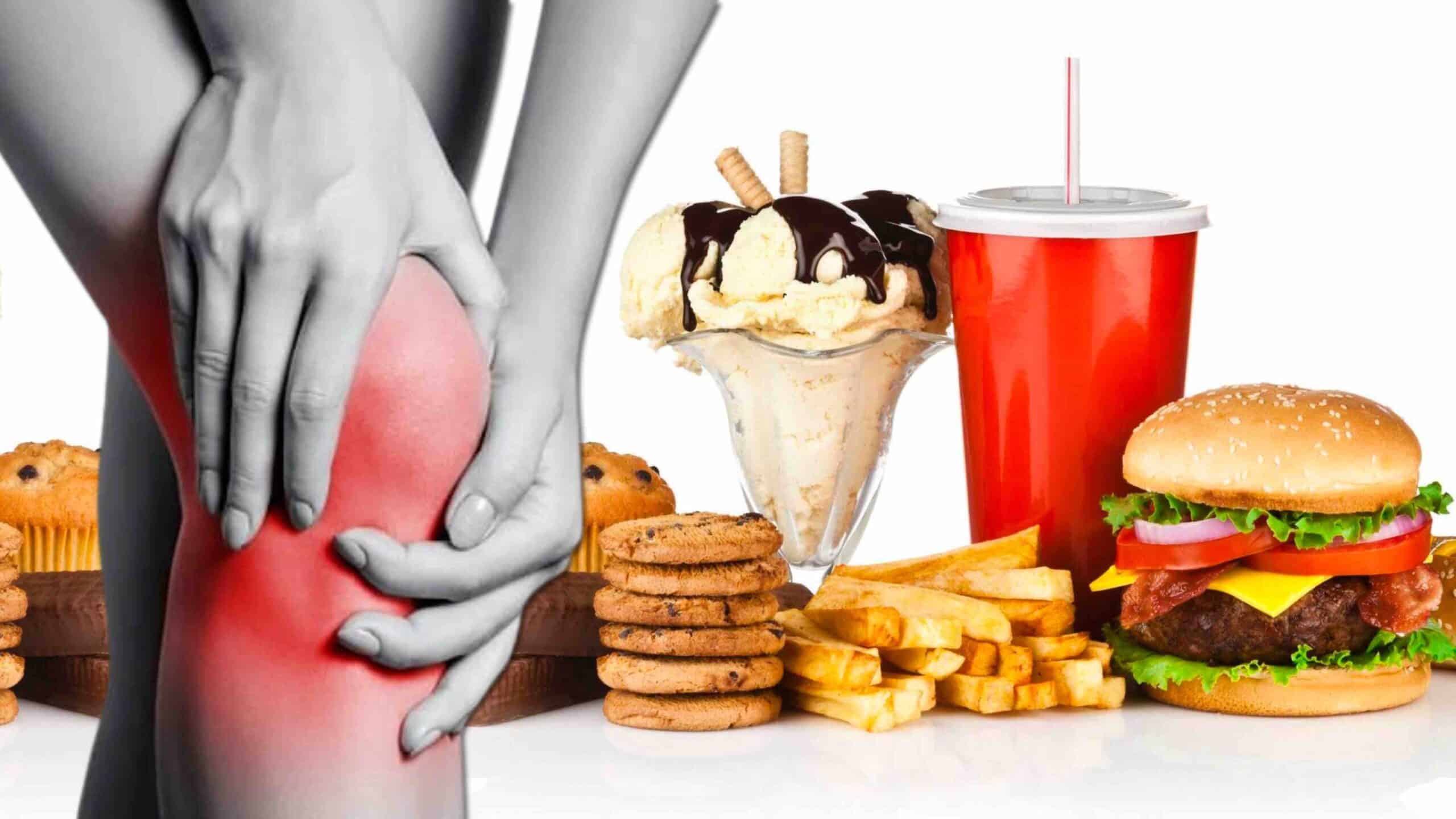 PIORES ALIMENTOS PARA O JOELHO